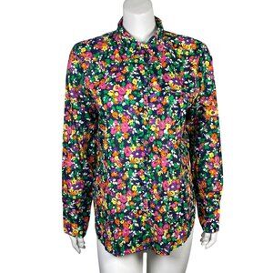 Lauren Ralph Lauren Floral Button Up Shirt Womens XL